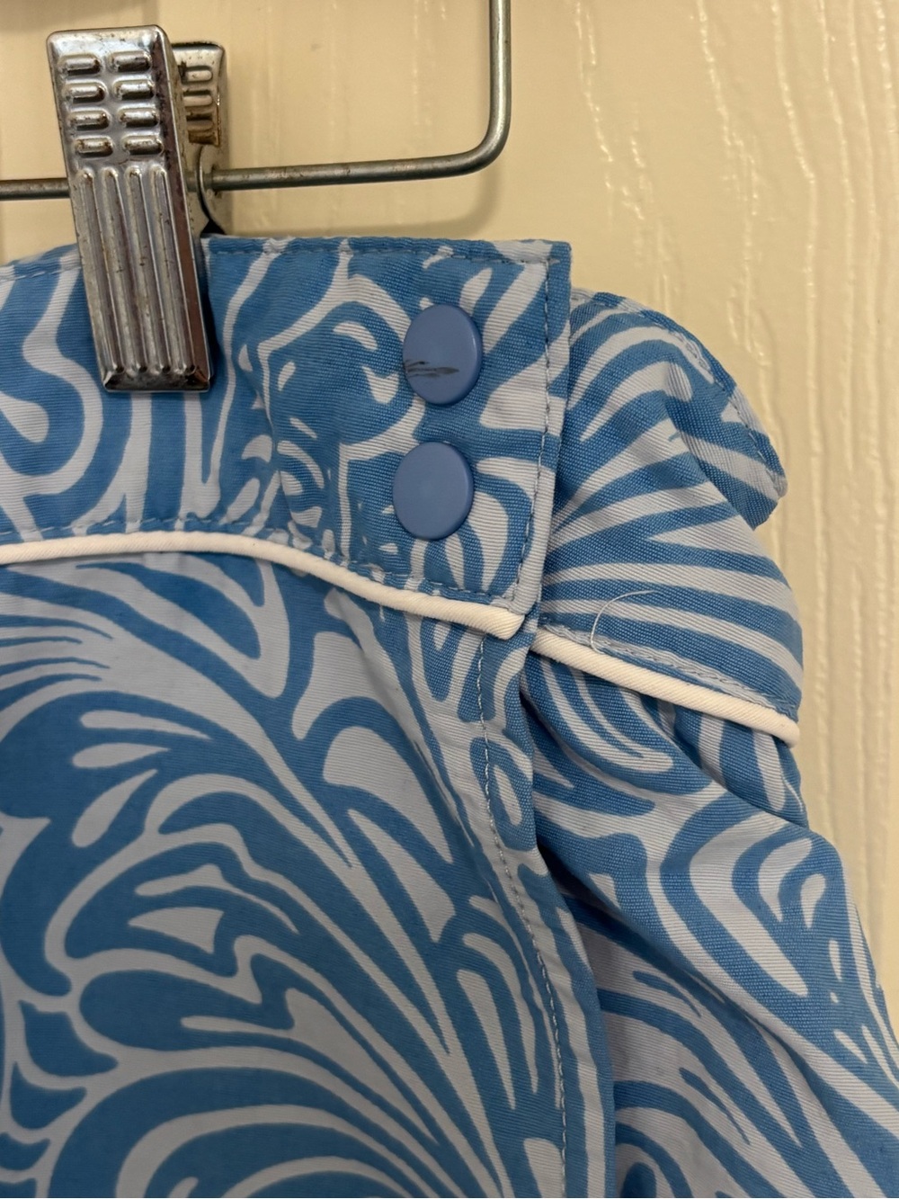 Patagonia Button Out Boardie Skort Size 10 Blue Print Detachable Shorts - Picture 5 of 14